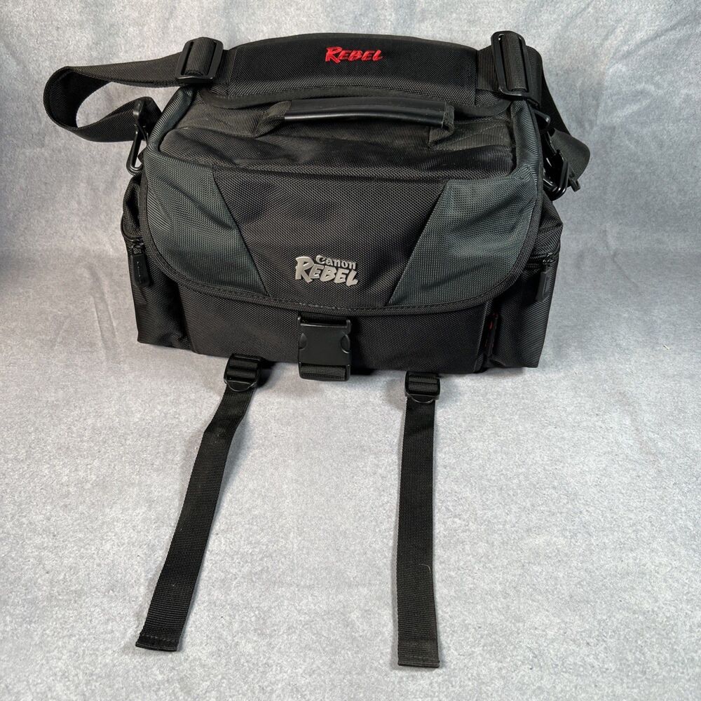 Canon Rebel Gadget Bag in Black - Photography DSLR Lens Protection excellent con